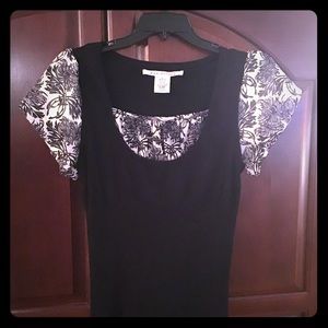 Black Short Sleeve Sweater